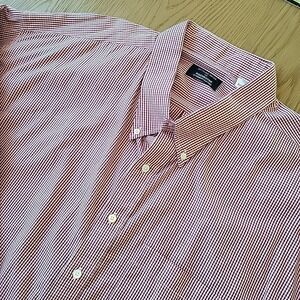 VTG Gitman Bros Shirt Men's Large 5x Red Check Long Sleeve Cotton Made in USA